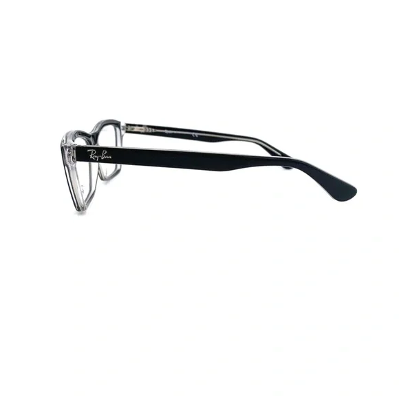 New Ray-Ban Frames Black Clear Acetate RB5316 2034 53 16 140 Unisex Eyeglasses - Picture 5 of 9